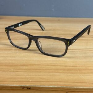 Nike 5535 Eyeglass Unisex Black Rectangular Plastic 130 “Just Do It” Frames Only